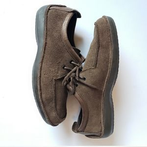 Goex Respira casual suede lace up chukka shoes with leather accents